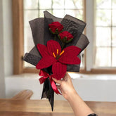 Red Blooms - Crochet Bouquet
